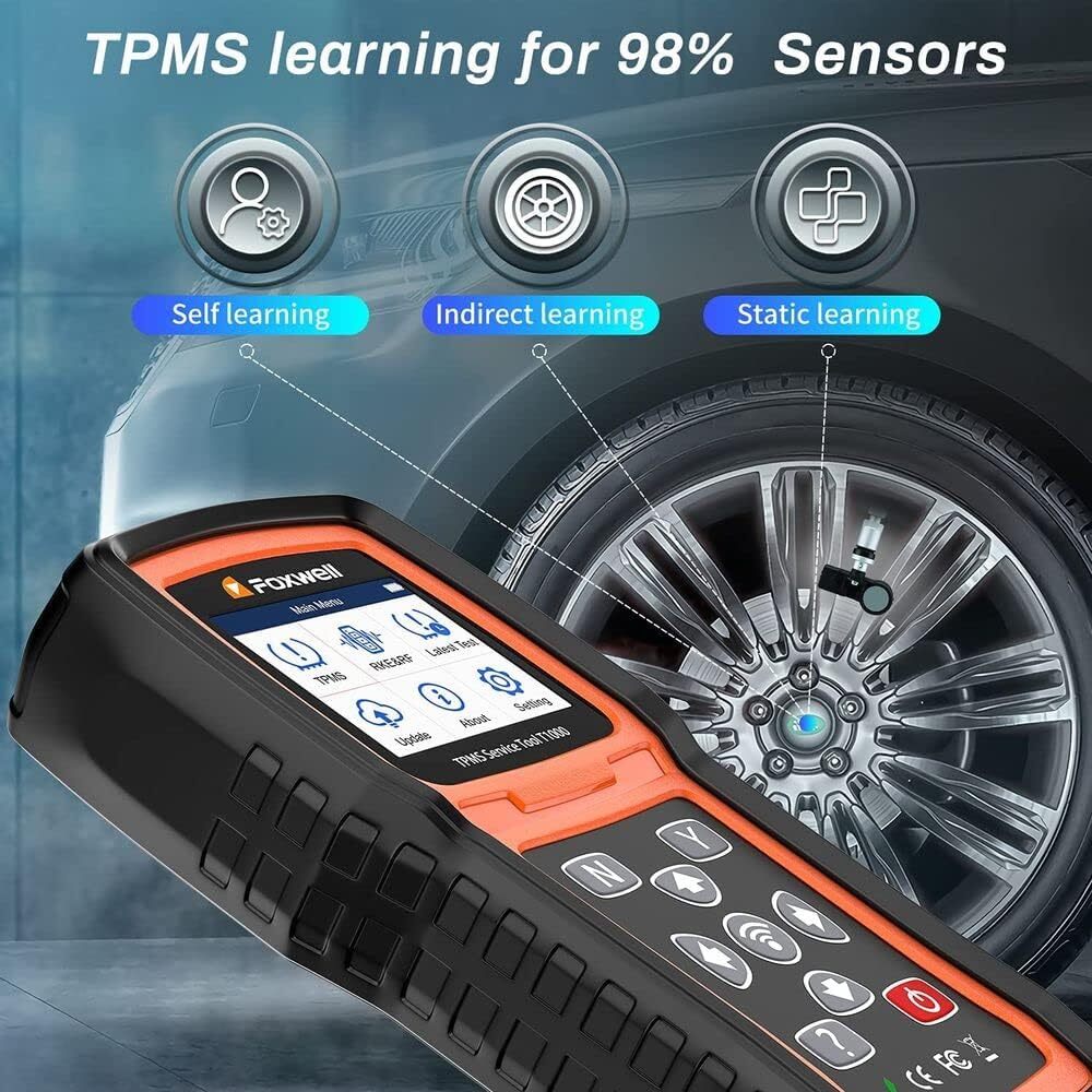 Foxwell T1000 Car TPMS Reset Tire Pressure Sensor Activate PROGRAM Scan Tool