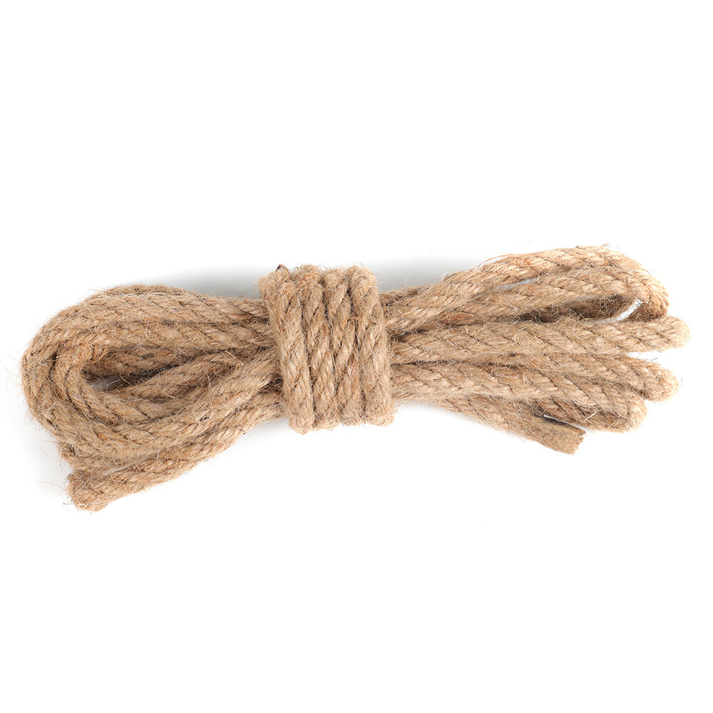 Twisted Manila 4 Strand Natural Fiber Cord Ropes Landscape Fitness Dock Decor