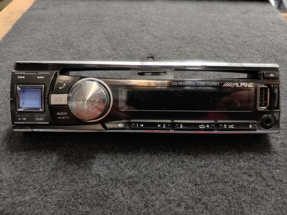 alpine cde-133bt alpine faceplate