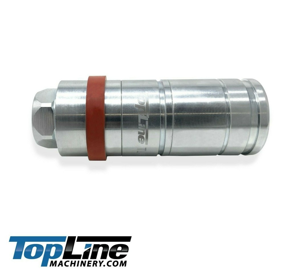 1/2 (#8) SAE Thread Hydraulic Ag Female Coupler Push Pull Connect Under Pressure