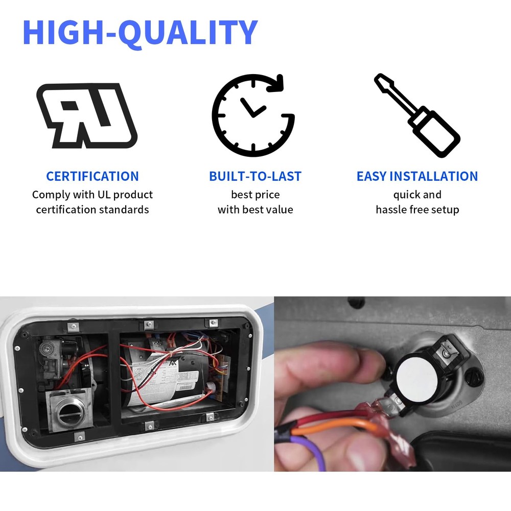 31091 Limit Switch Replacement 190℉ High Temperature Limit Switch for Silver