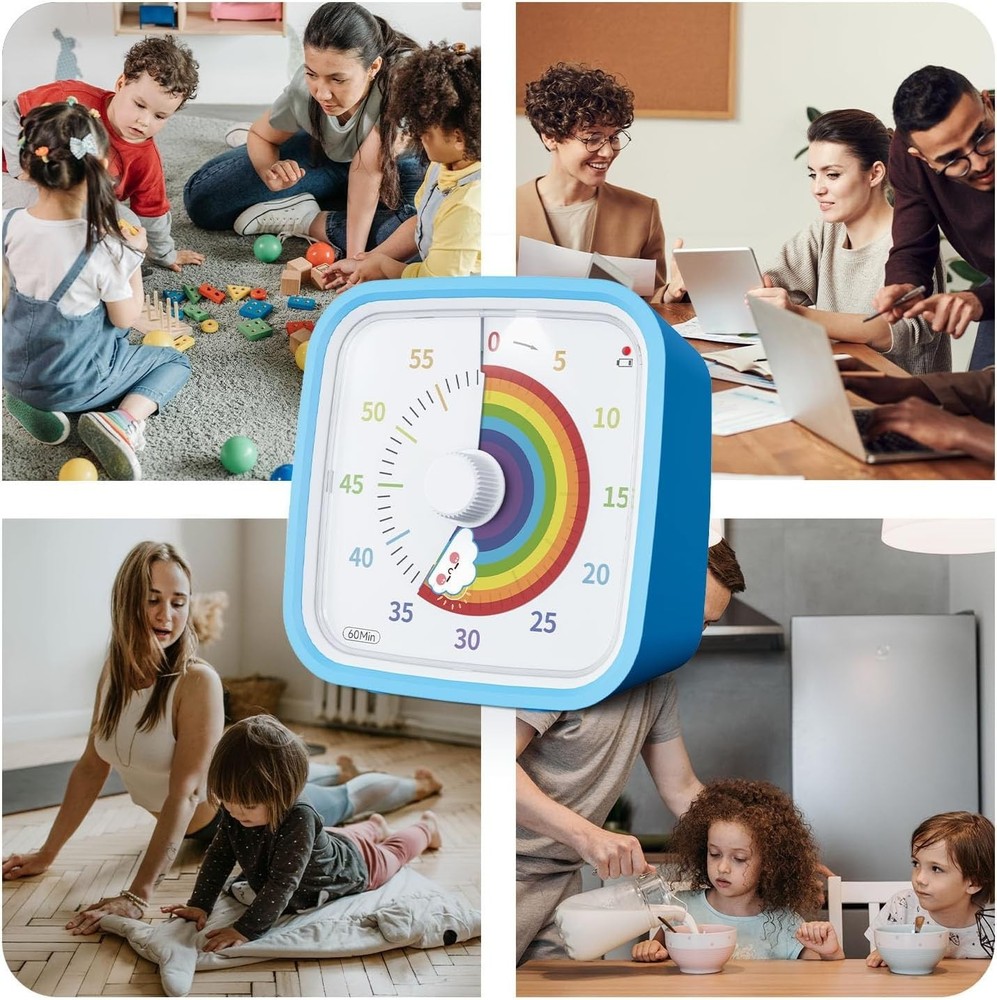 Rainbow Visual Timer for Kids and Adults
