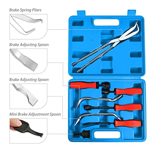 TOOLS-00244 8-Piece Brake Spring Installer Remover Kit - Blue