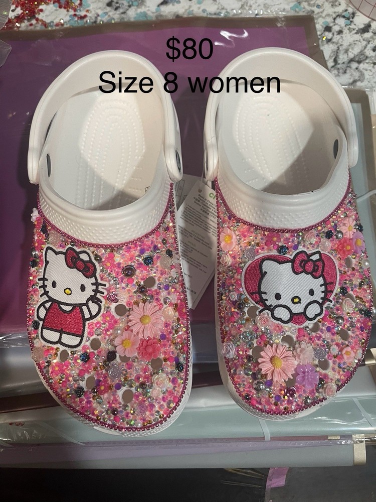 Hand Made Hello Kitty Crocs
