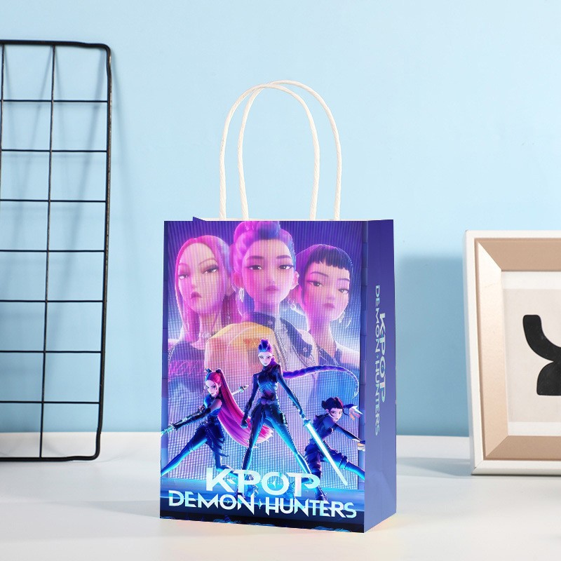 Demon Hunter Party Favors Gift Bags KPOP Birthday Decoration Loot Bags Food Set