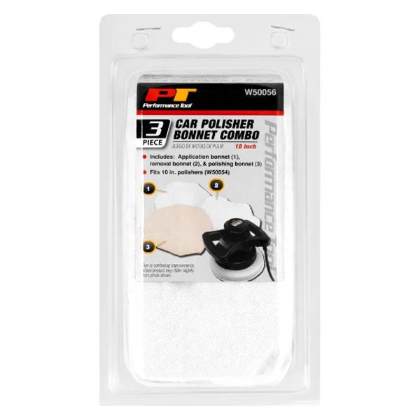 Performance Tool 10" Polishing Bonnet 3 Pieces
