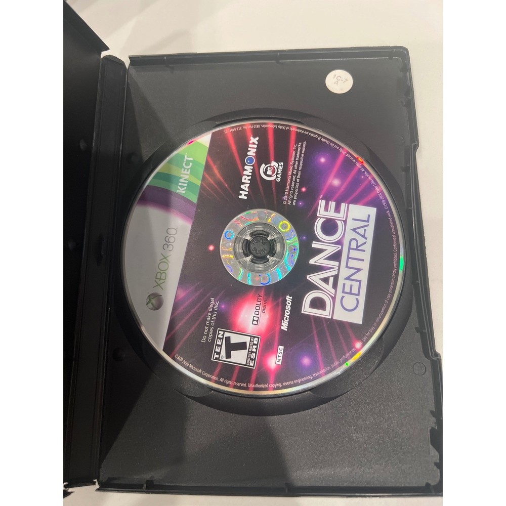 Xbox 360 Kinect Bundle 3 Games Dance Central Just Dance Sonic Working