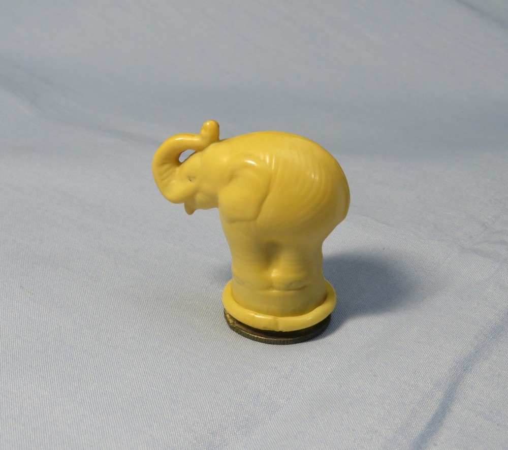 Celluloid Elephant with Metal Pencil Sharpener Insert