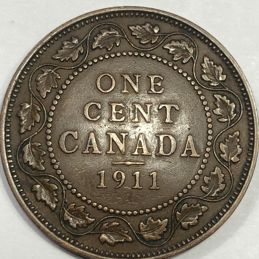1911 Canada Large One Cent Foreign Coin #1657