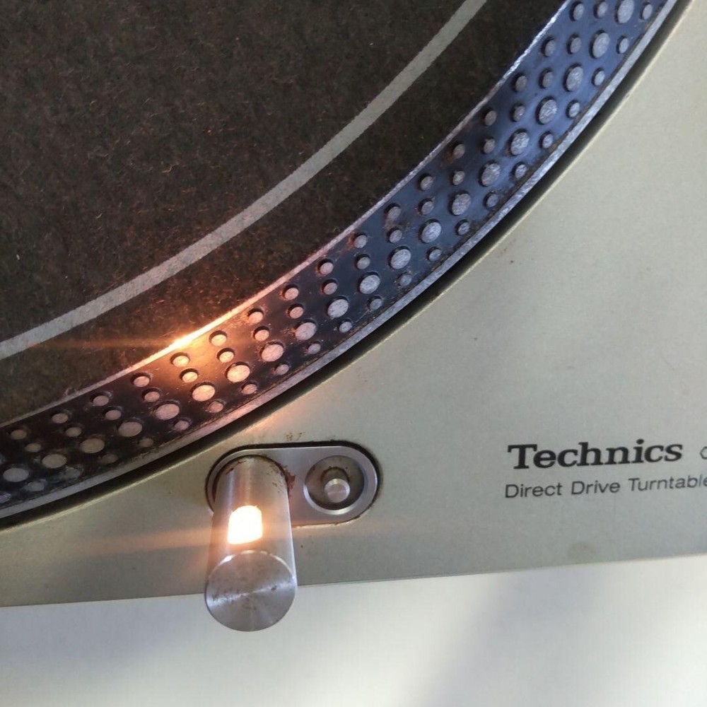JUNK Technics SL-1200MK3D Silver Direct Drive DJ Turntable record player Japan