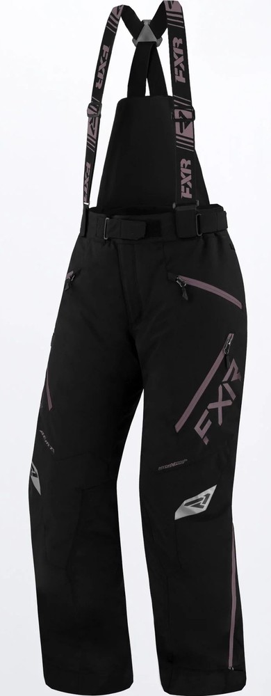 FXR Edge Womens Snow Pants Black/Muted Grape