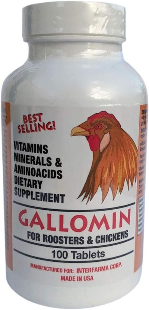 INTERFARMA GALLOMIN para GALLOS 100 TABS