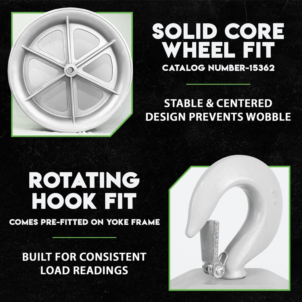 24" Hook Sheave 652 | 6500lb | Staten Tools | Rope | Greenlee / Current Pullers