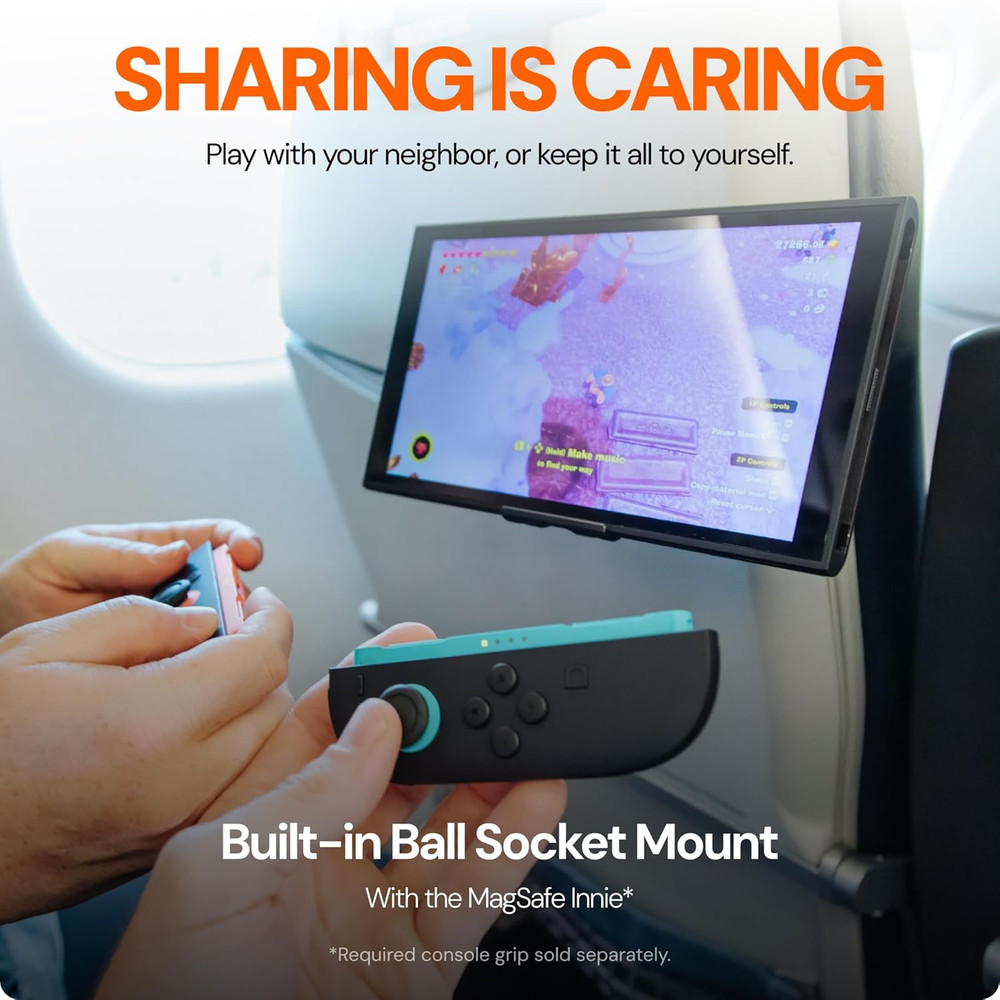 Airline Tray Table Mount with MagSafe Innie Accessories Bundle