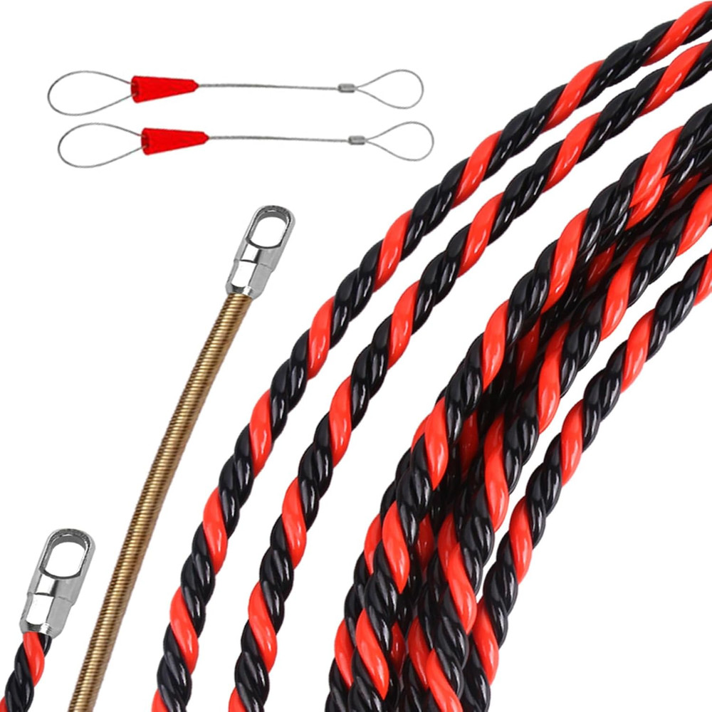 16.4Ft/5M Fish Tape Wire Puller - 1/6" PET Flexible Electrical Cable Snake Tool