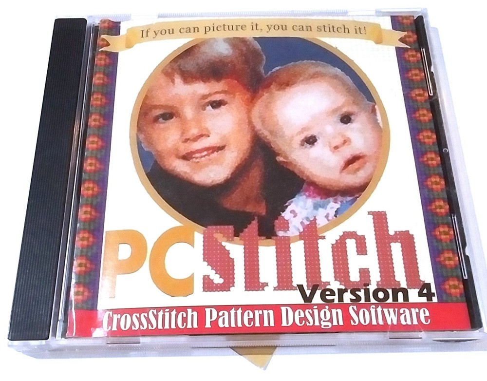 PCSTITCH CD ROM VERSION 4 CROSSSTITCH PATTERN DESIGN SOFRWARE 1999 M&R