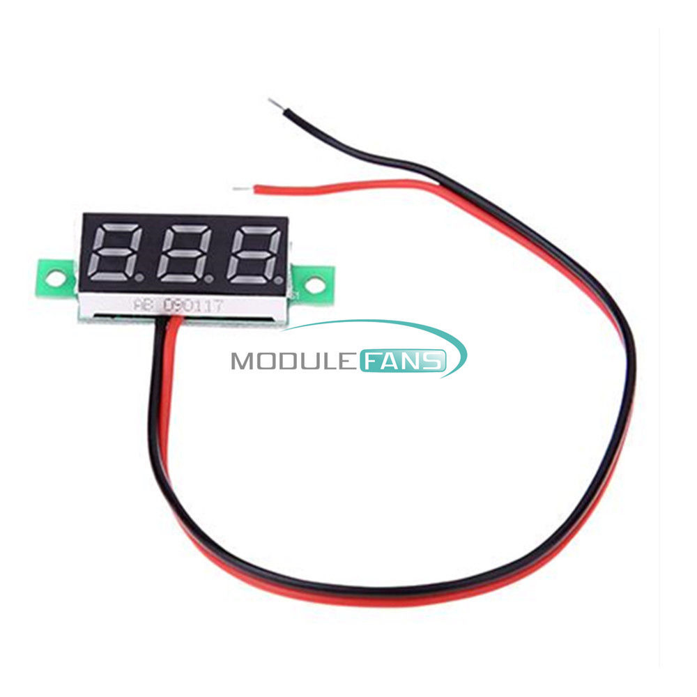 0.28" Digital Voltmeter Panel 2/3 Wires Voltage Mount LED Voltmeter Display