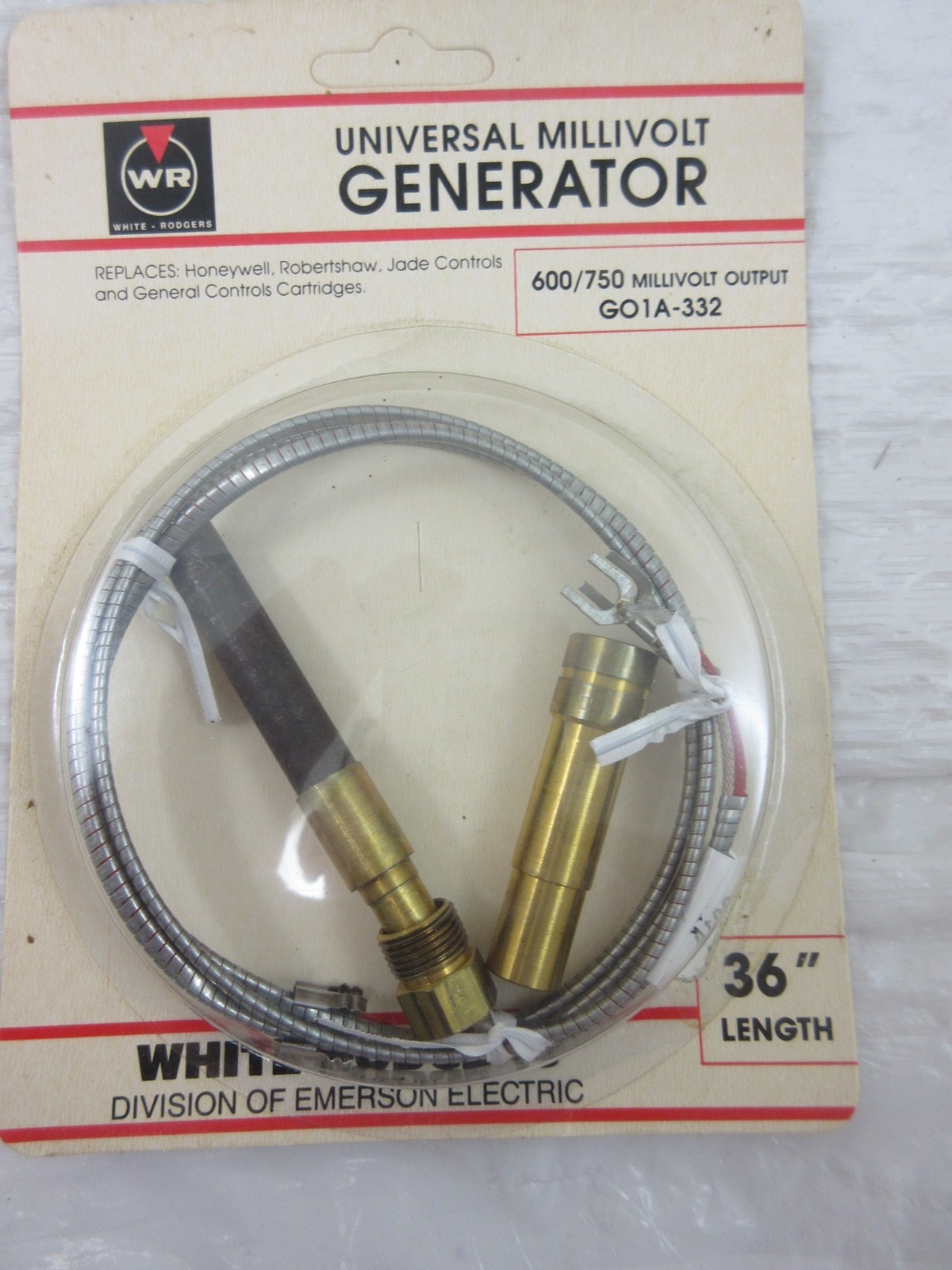 36" WHITE RODGERS GO1A-332 MILLIVOLT POWERPILE PILOT GENERATOR