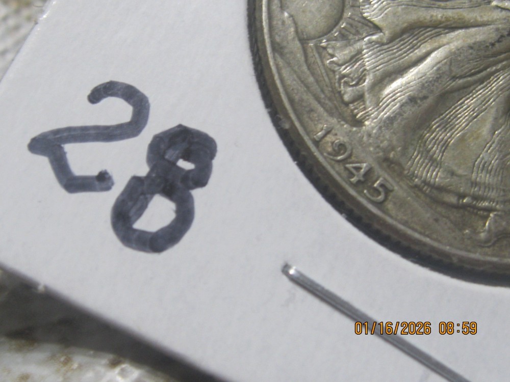 1945 50C Walking Liberty Half Dollar