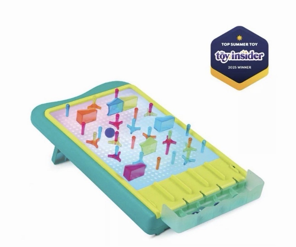 Light-Up Marble Drop - Marble Run & Peg Art Playset: Educational Focus,