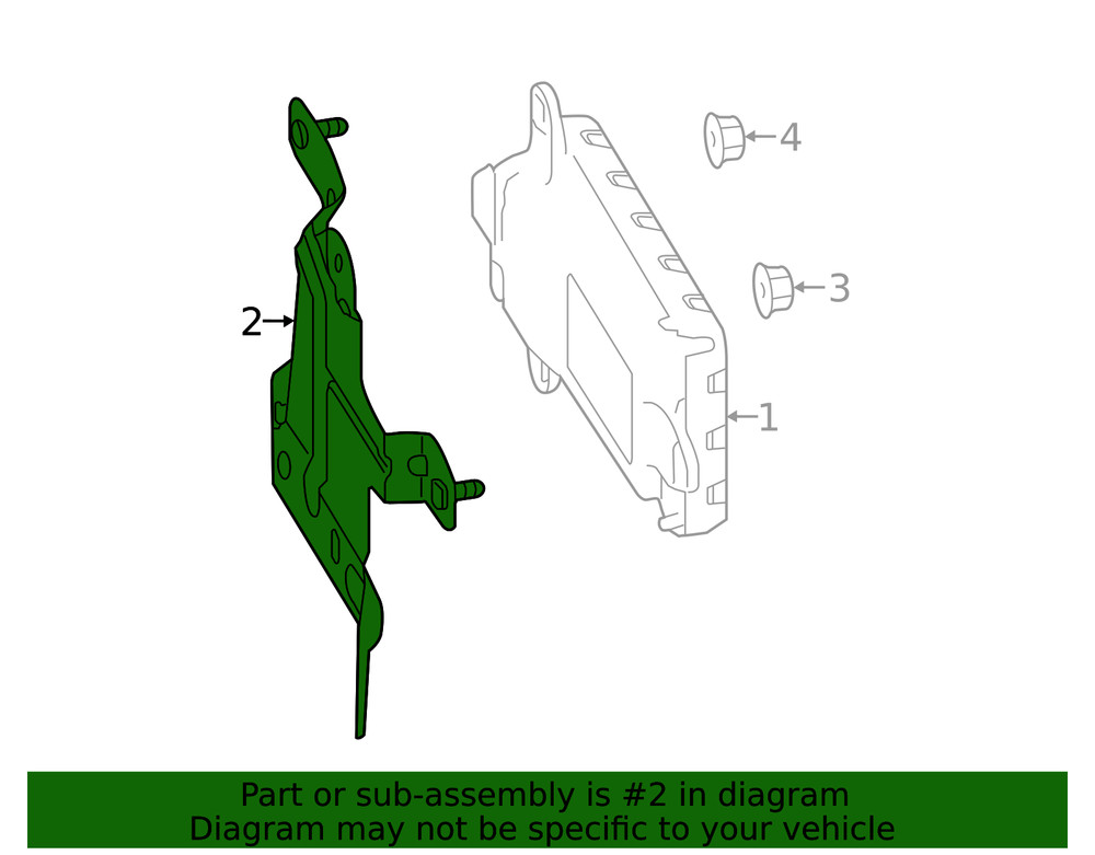 Genuine Mazda Blind Spot Detection System Warning Sensor Bracket KA1C-67-ZPX