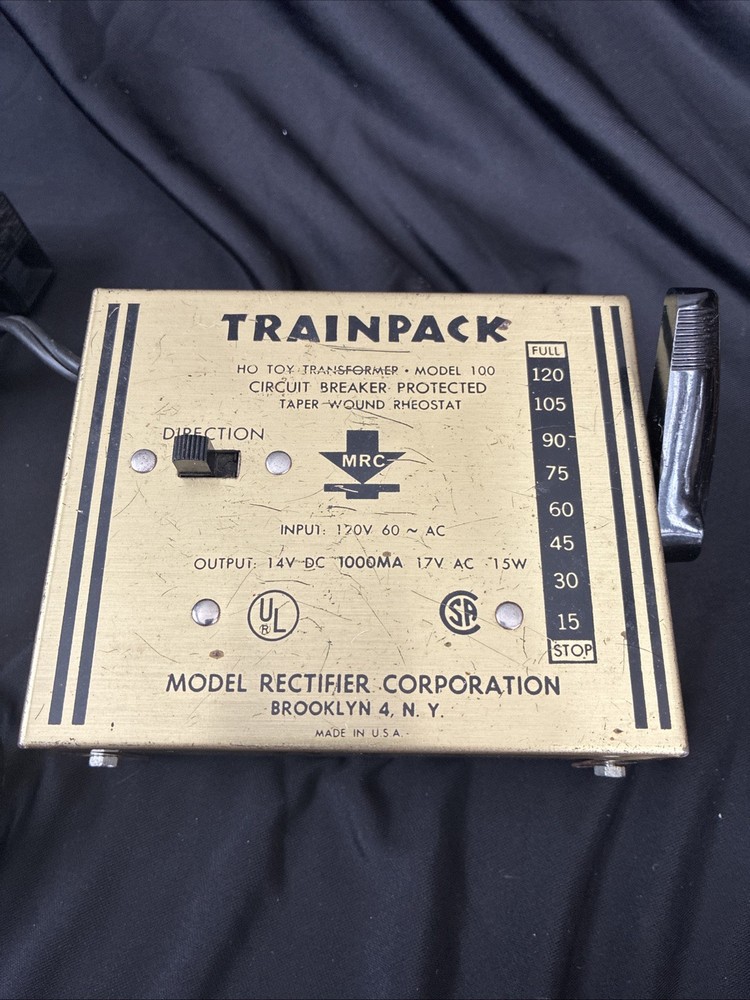 Vtg MRC Trainpack Model 100 H.O. Train Controller Transformer TESTED WORKS