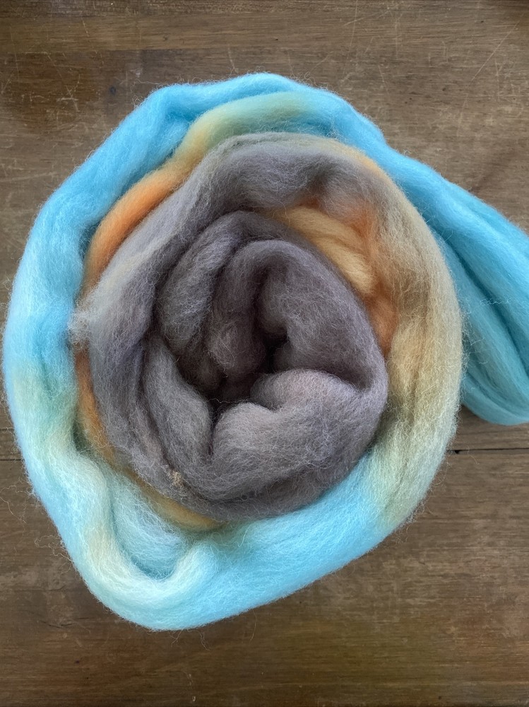 Almost Perfect The Wheel 2 Oz Painted Wool Roving