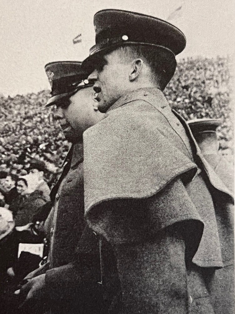 West Point USMA Long Overcoat & Cape & REGIMENTAL ADJUTANT Chevrons. MINT!!!