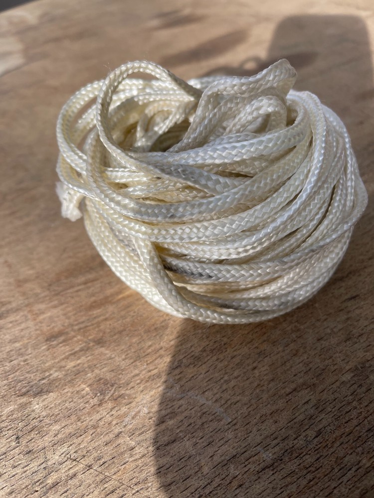 MILITARY WHITE PARACHUTE RISER PARACORD BUNDLE 3 QUANTITY 40 FEET