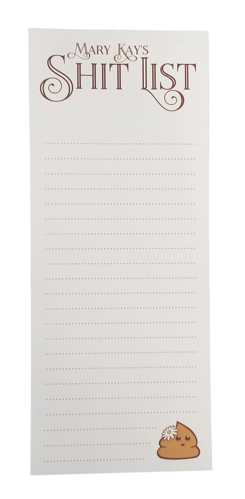 Personalized "Sh!t List" Tear-off notepad - 50 pages