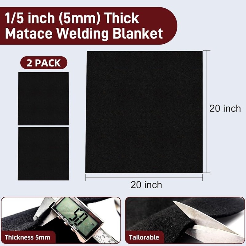 High Temp Welding Blanket Fire Resistant Insulation Flexible DIY Safety Shield