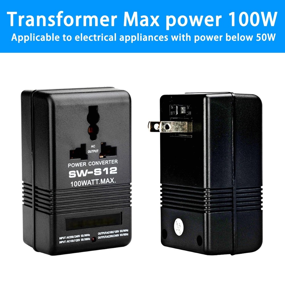 Voltage Converter 110V to 220V Step-Up & Step-Down Power Two-Way Conversion V...