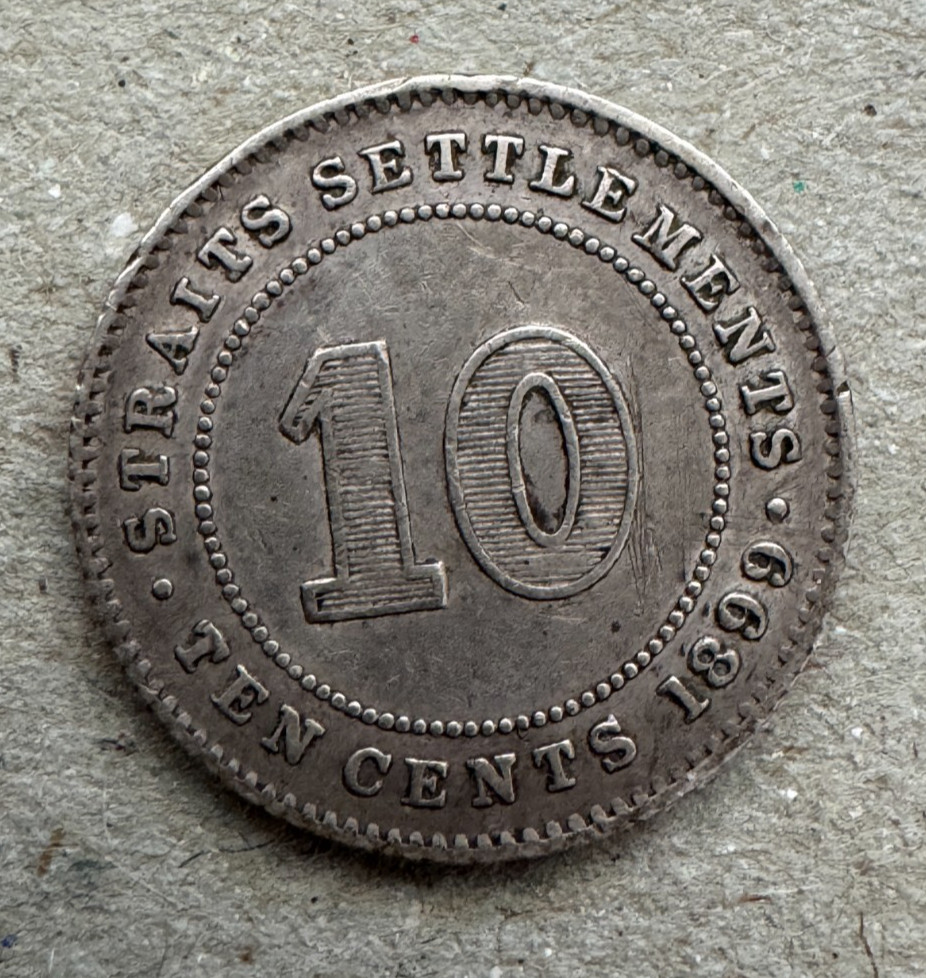 Straits Settlements, 10 Cents, 1899, KM#11
