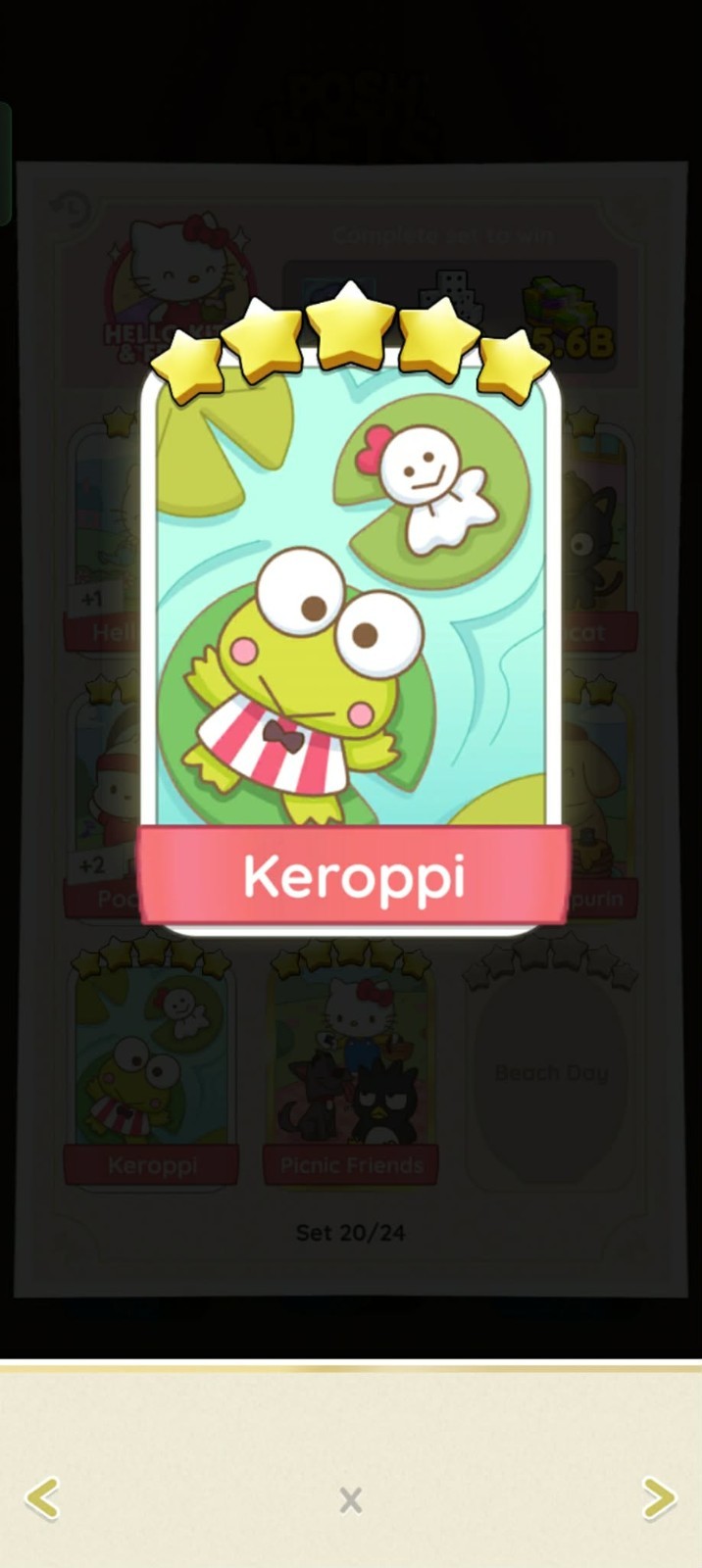 Keroppi  - Stickers - 5⭐⭐⭐⭐⭐ - ⚡️ Posh Pets Album ⚡️