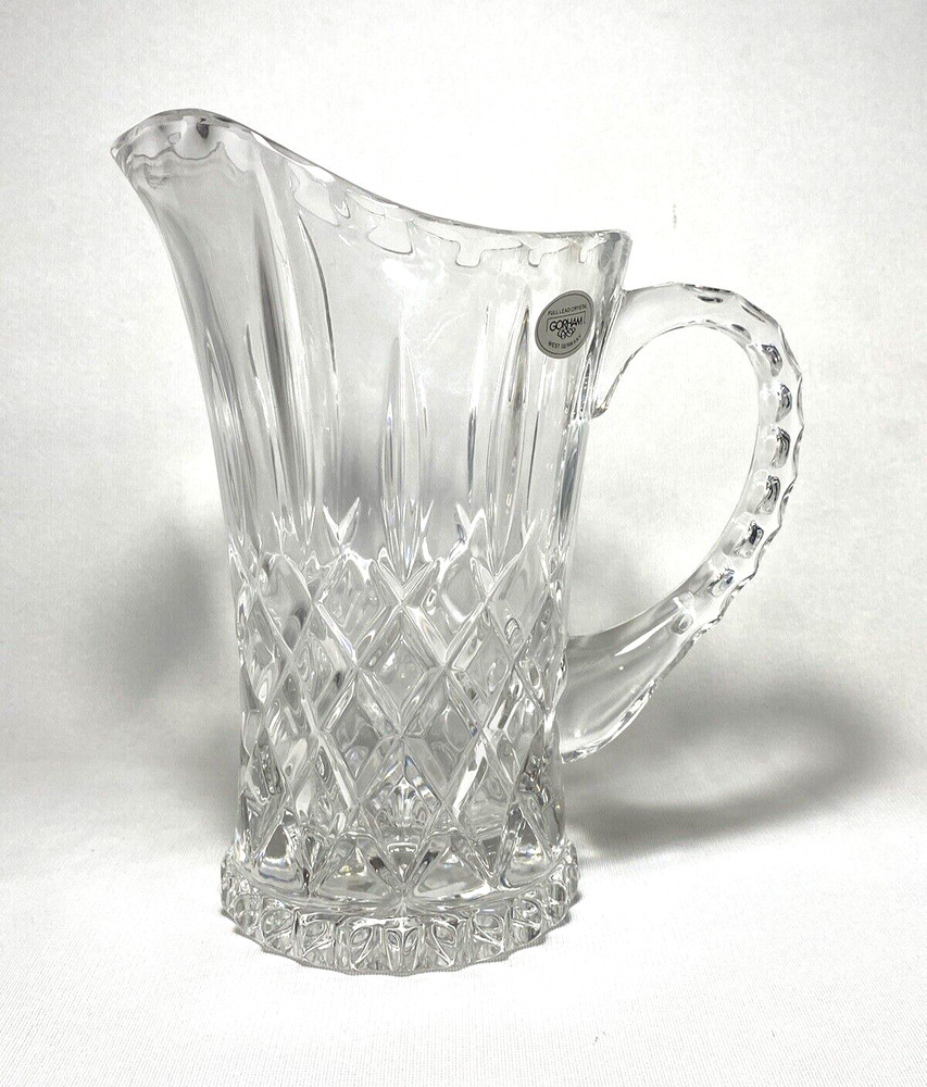 GORHAM ~ Early Quality Thick Crystal 32 Oz. PITCHER (king Edward) ~ Germany