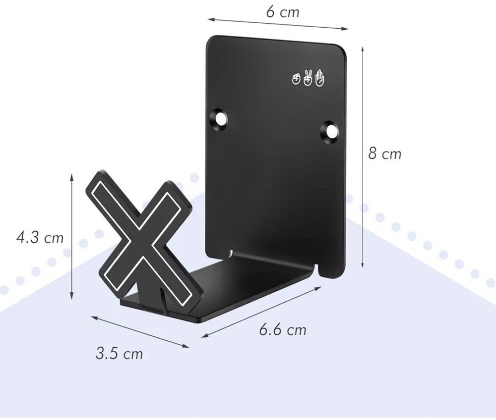 Headphone/Controller Holder Hanger Xbox/PS4/PS5/PC Adhesive Strips/Screws