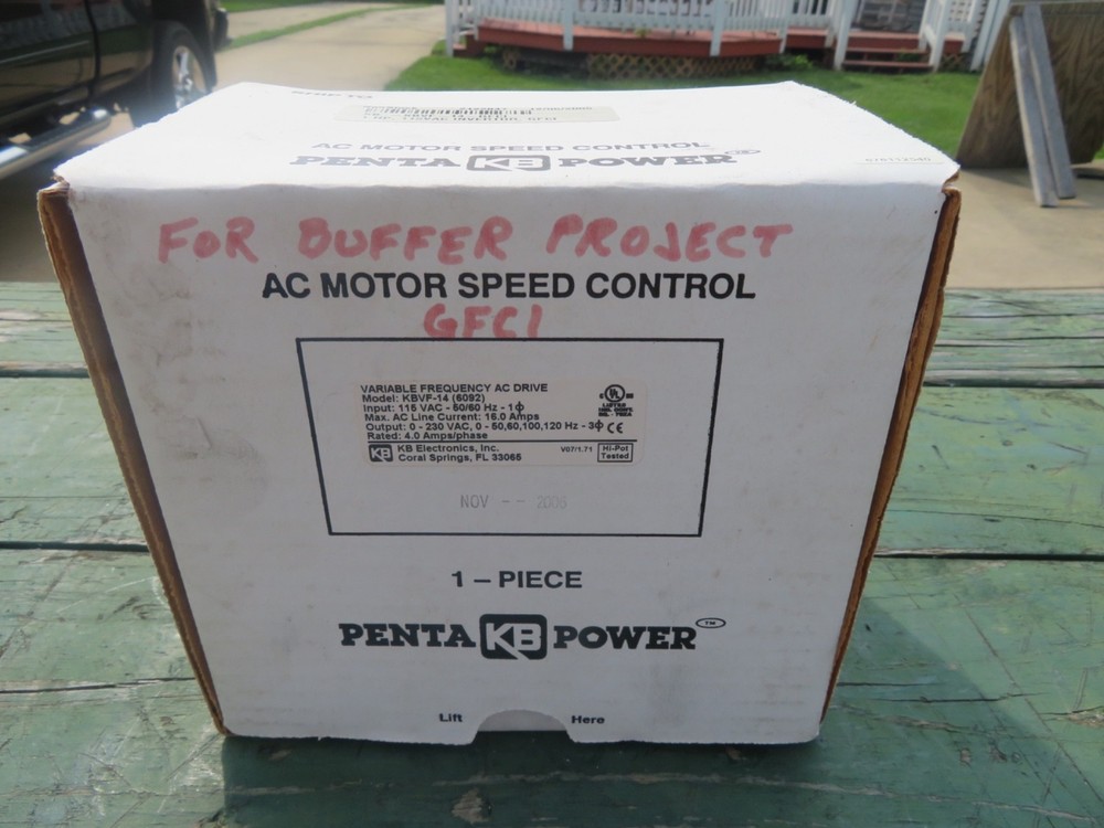 KB Electronics KBVF-14 Variable Frequency AC Drive Motor Speed Control