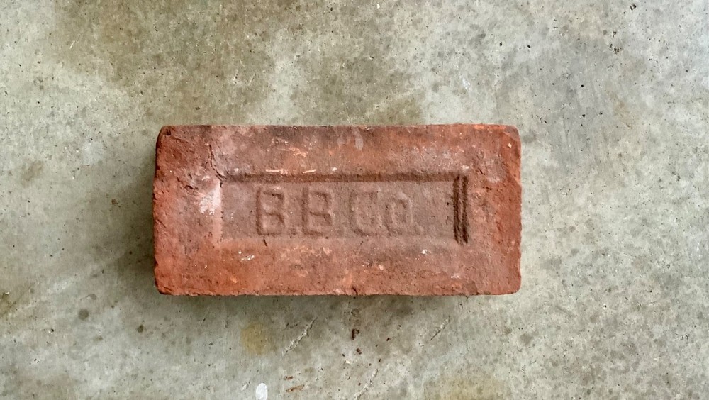 Antique building brick B. B. Co.  Excellent condition