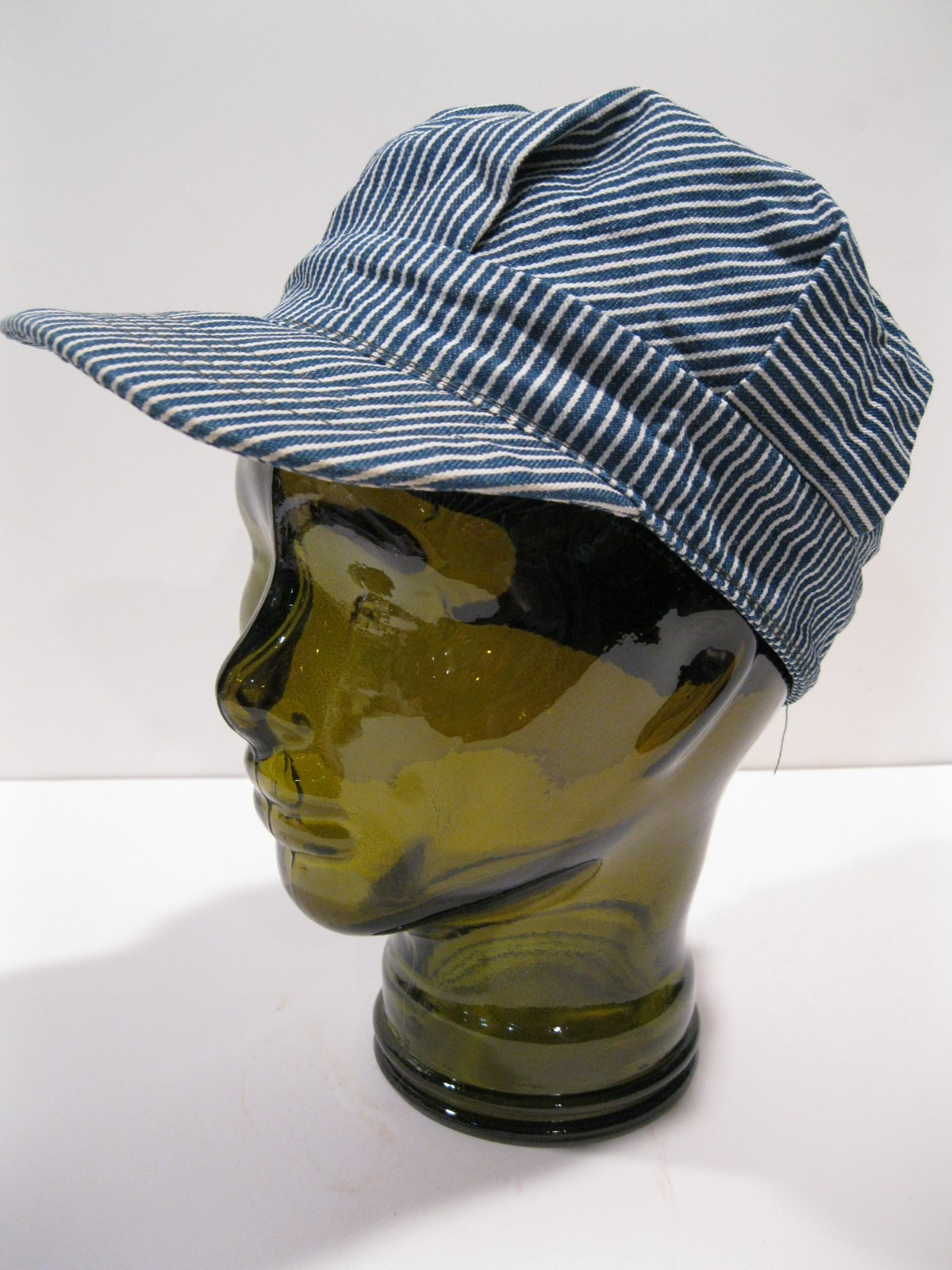 Glass Head OLIVE GREEN, Life Size Mannequin Head for Decor, Display Hats, Wigs