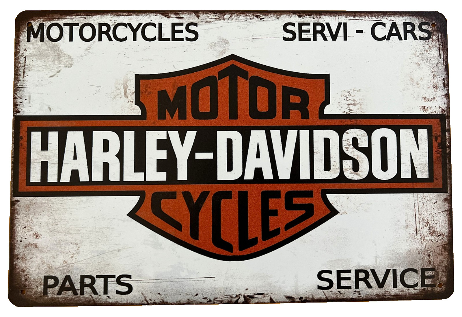 Harley Parts & Service Tin Sign (Knucklehead Fatboy Sportster Twin Bobber W50385