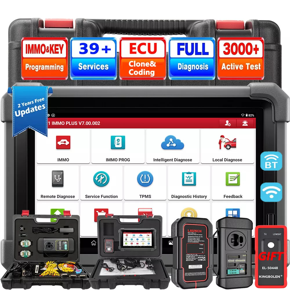 2025 LAUNCH X431 IMMO PLUS PAD VII Key Programming Car Diagnostic Tool ECU Clone
