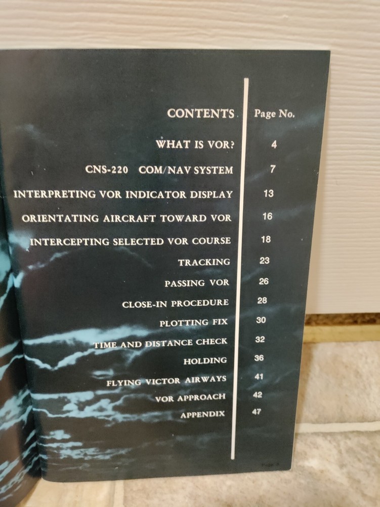 Vintage Flying VOR Bendix Avionics Division Pilot’s Manual