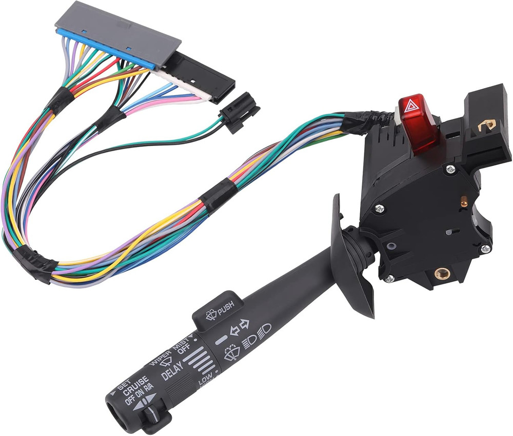 Multi Function Switch Chevy GMC 1995-2002 Turn Signal Wiper Cruise Hazard Gray