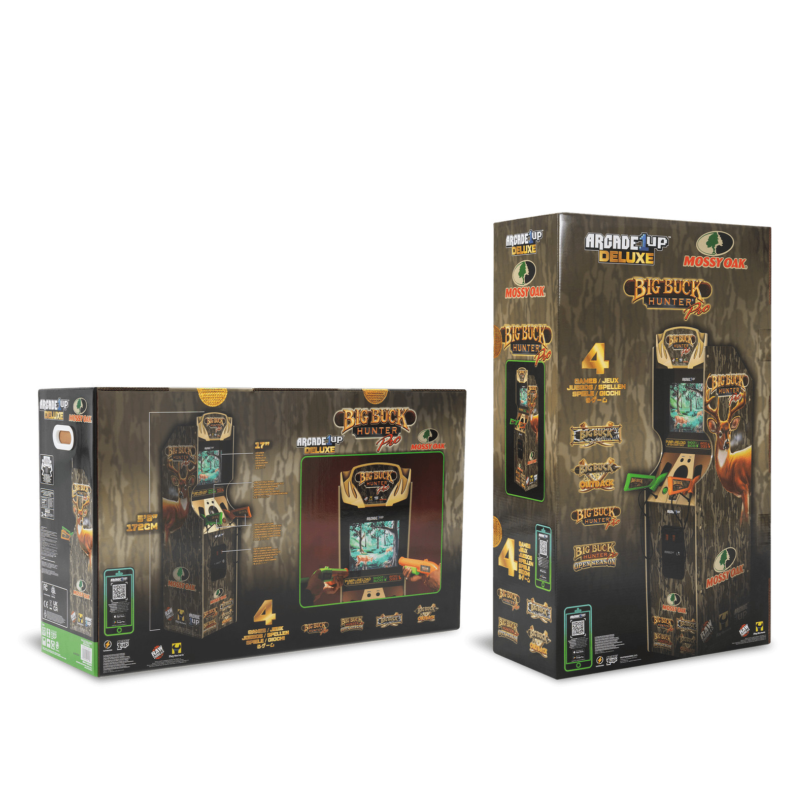 Big Buck Hunter Mossy Oak Deluxe Arcade Machine Full-Size Cabinet Multiplayer