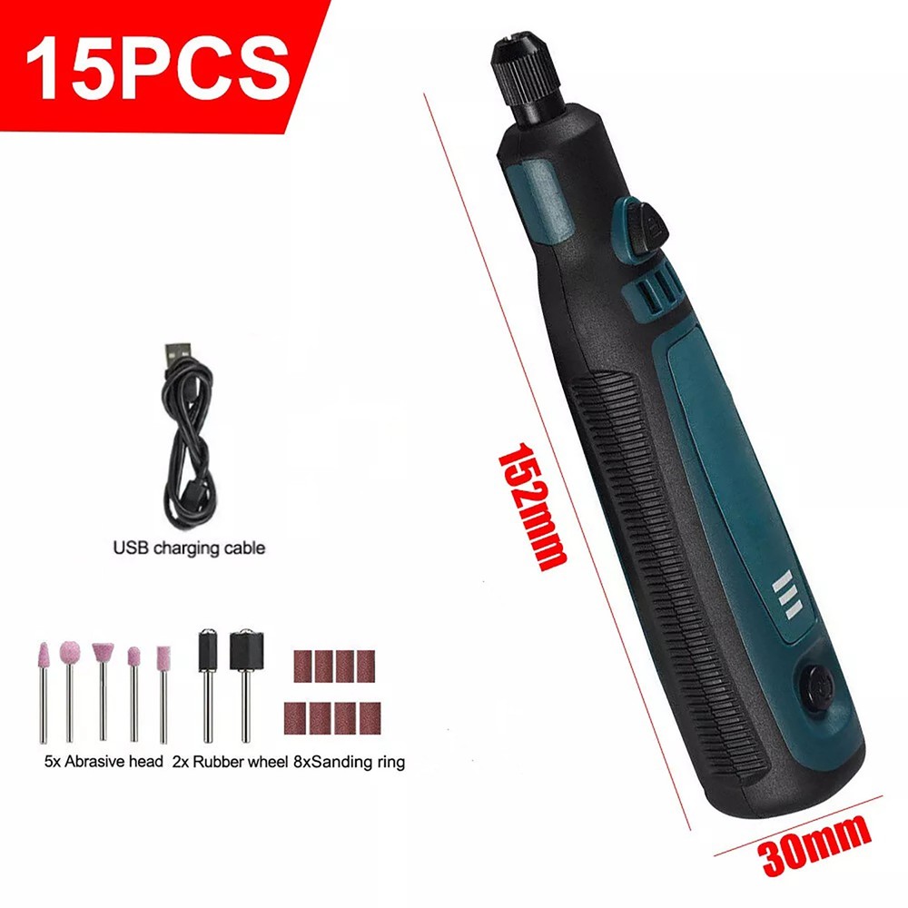 Cordless Electric Mini Drill Grinder Engraving Pen Rotary Tool Kit Multi-Use