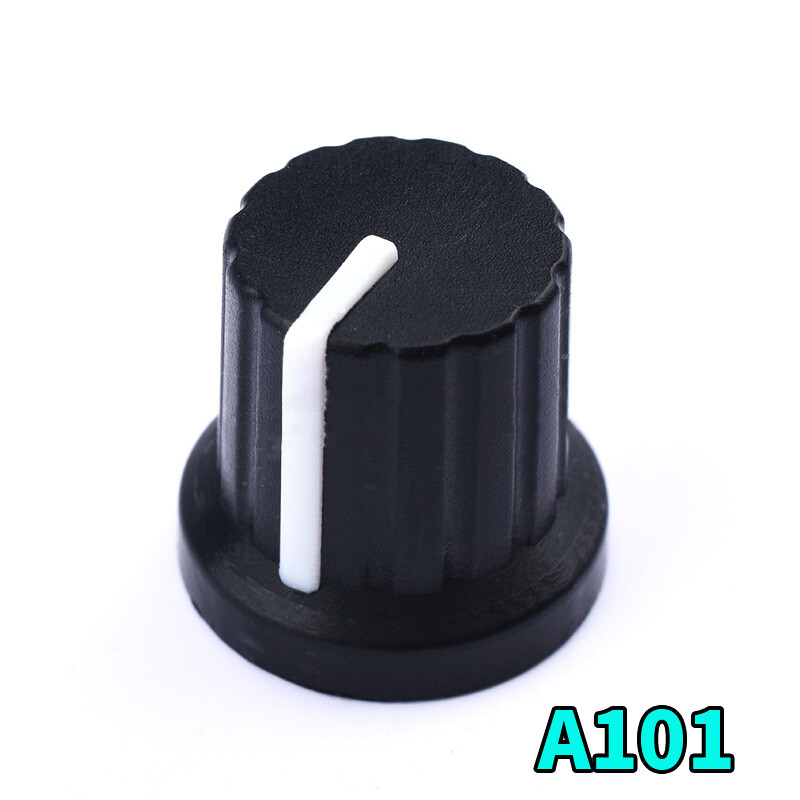 10/20/50x 6mm Insert Shaft Plastic Potentiometer Rotary Pointer Control Knob Pot