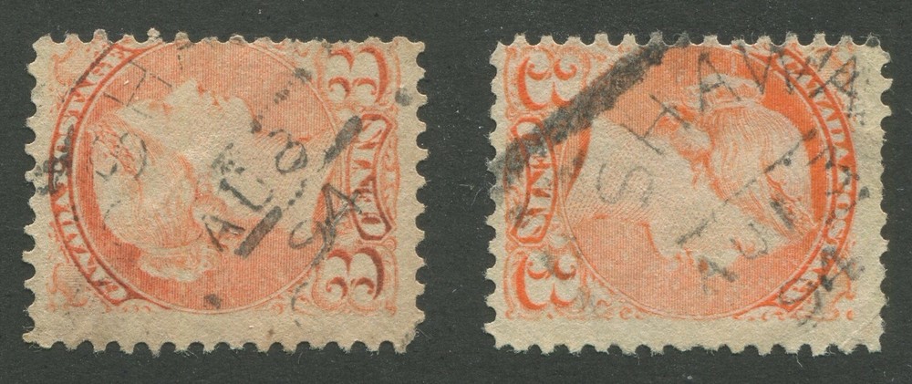 CANADA SQUARED CIRCLE CANCELS "OSHAWA, ONT"