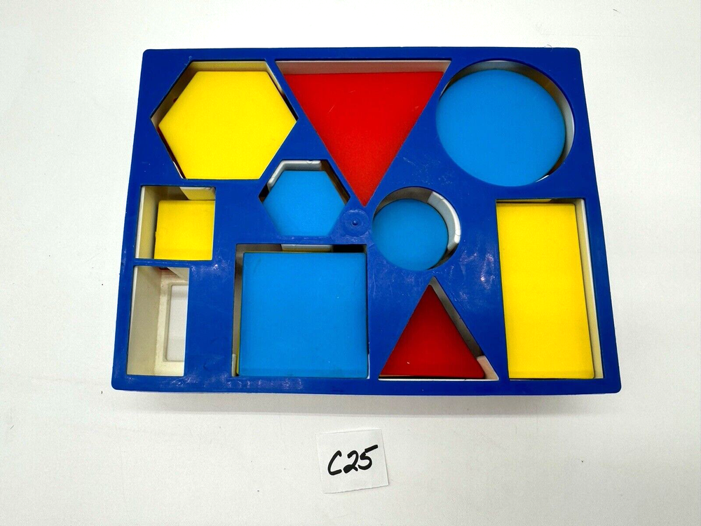 Attribute Block Desk Set w/Storage Tray by Learning Resources Educational 50 Pcs