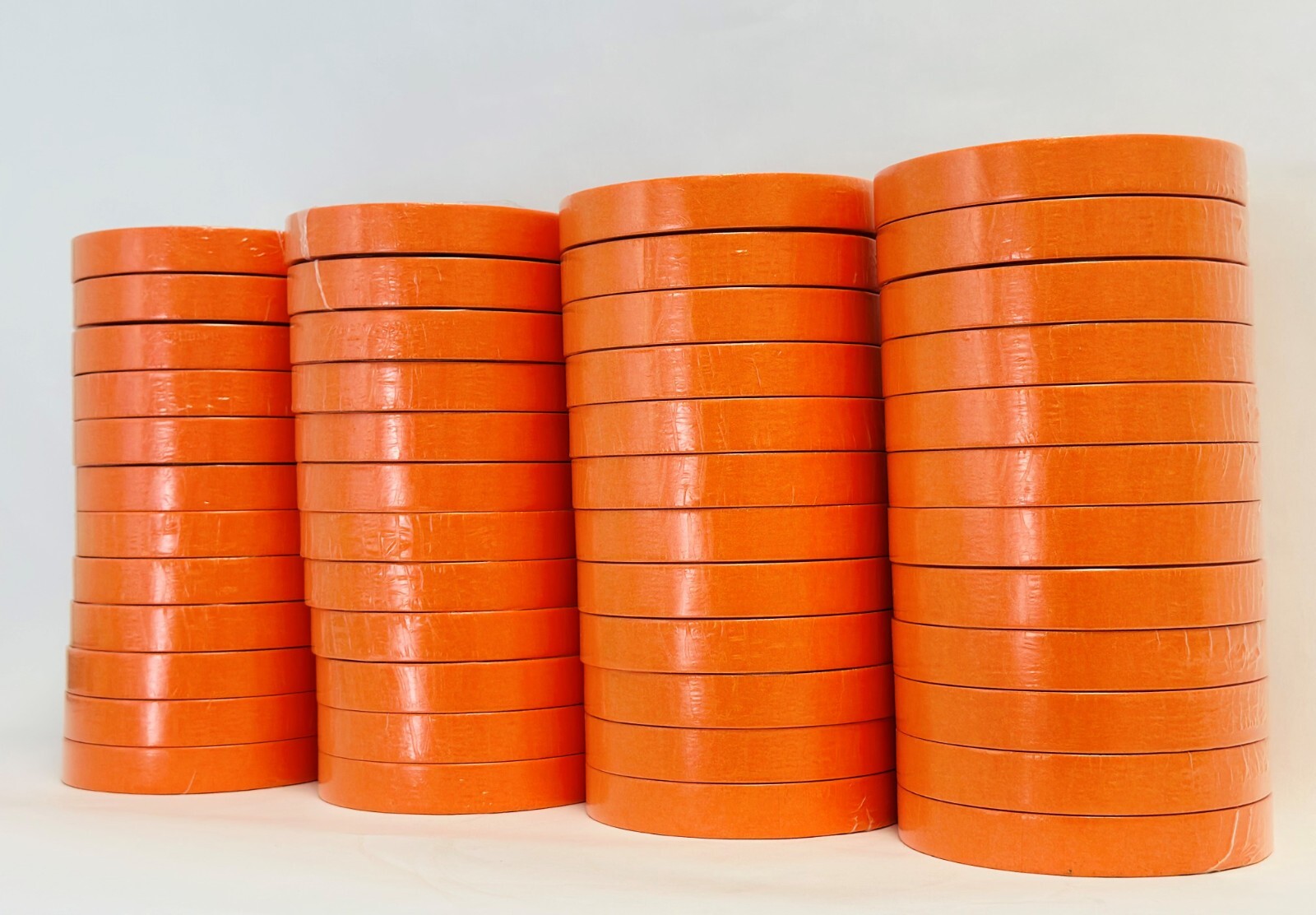 PREMIUM MASKING TAPE Orange 3/4 inch (48 Rolls) 4 sleeves Automotive Bodyshop