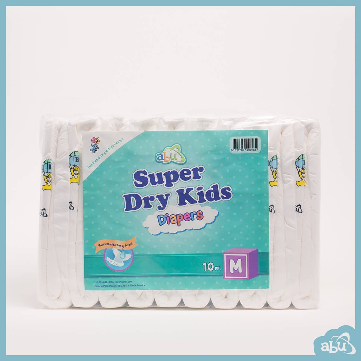 ABUniverse SDK Super Dry Kids Diapers (Pack of 10 or Case of 40) ABDL